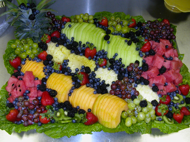fruit tray side view